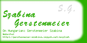 szabina gerstenmeier business card